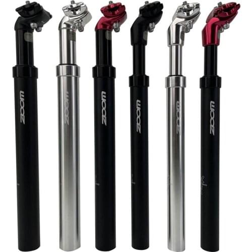 ZOOM Aluminum Mountain Bike SeatPost Saddle Suspension Tube Shock Absorber Bike Seat Post Shockstop Tube Dropper Accessories
