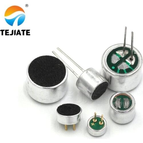 10PCS Microphone 6*5MM 9*7MM 6*2.2MM 4.5*2.2MM Condenser Electret-microphone 52DB Cartridge-microphone With Pin