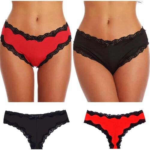 2021 New Arrival Women Milk Silk Comfortable Panties Sexy Lace Bowknot Decorated Hollow Panties Honeymoon Fun Bottoms