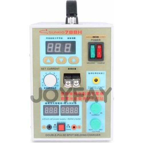 Sunkko 788H Battery Spot Welder Pulse Welding Machine for 18650 Battery Charger 0.05 - 0.2 mm