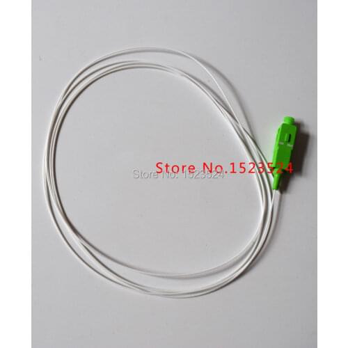 Free Shipping 50pcs/lot White Color SM SX PVC 0.9mm 1.5 Meters SC/APC Fiber Optic Pigtail SC/APC Fiber Optic Pigtail