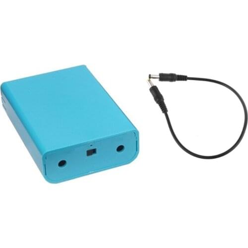 12V Output Power Supply 3x 18650 Batteries DIY Power Bank Box with Power Cable for Wifi Router LED Light Strip Speaker