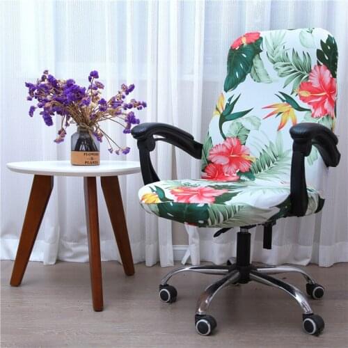 Office Chair Cover Elastic Universal Rotating Armrest Lifting Computer Chair Seat Cover Anti-dirty Removable Washable Slipcovers