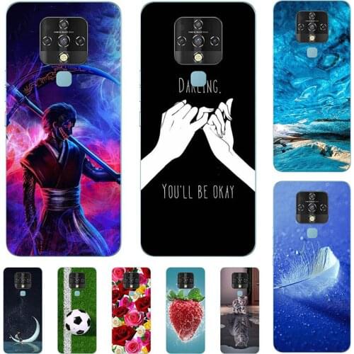 For Tecno Camon 16 CE7 Camon16 Pro Case For Tecno Camon 16 Premier Cartoon Pattern Soft TPU Cover Coque Animal Flower Shell