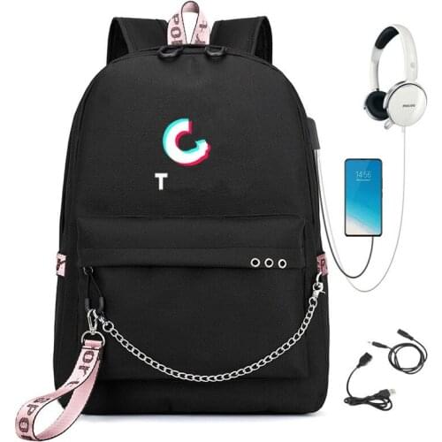 New Fashion Girls Backpack Student Usb Charging Children School Bag Breathable Big Capacity Waterproof Teenager Laptop Bag