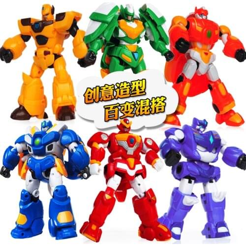 TOMY Transformers Action Figure Team Variety Robot Complete 6.5-inch Flame King Kong Fit Model Toy