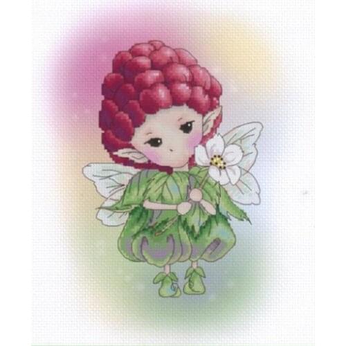 HH MM Counted Cross Stitch Kit Raspberry Elf Handmade Needlework For Embroidery 14ct Cross Stitch