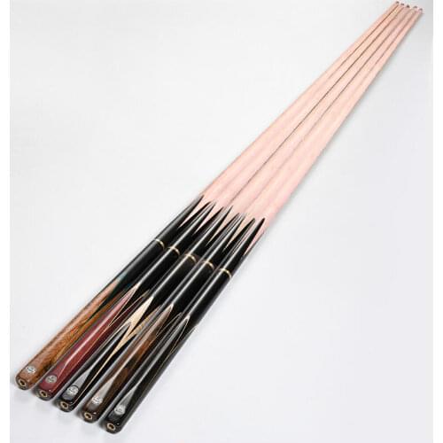 O'MIN Enlighten One Piece 3/4 Jointed Maple Snooker Cue with Case with Telescopic Extension 10mm Tip Billiard Cue
