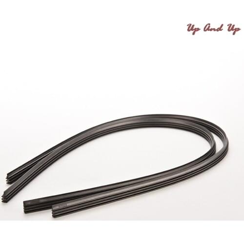 2Pcs 1pair=1pc Split 28'' 26'' 24''Car Bus Rubber Universal Bracketless Frameless Windshield Wiper Wash Blade Refill Replacement