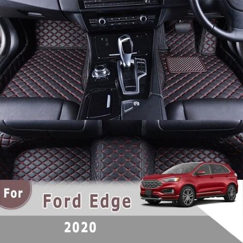 RHD Carpets For Ford Edge 2020 (5 seats) Car Floor Mats Auto Interior Accessories Parts Artificial Leather Decorative Pads Rugs