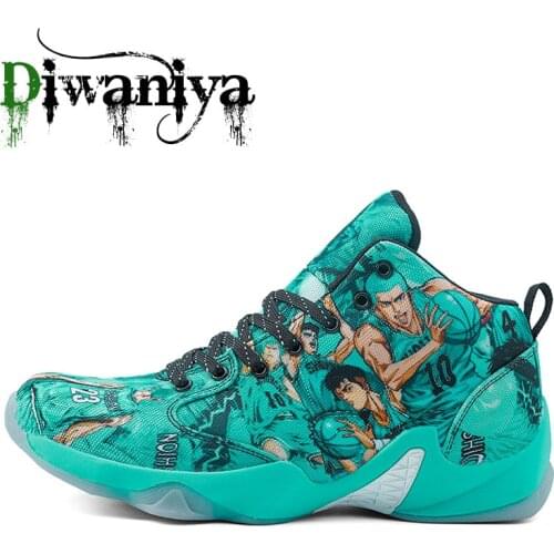 Diwaniya Autumn Fashion Sneakers Men High Top Basketball Shoes Breathable Coushion Non-slip Basketball Culture Sneakers for Men