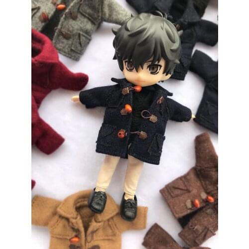 British style Horn buckle coat for Obitsu11 OB11 1/12 doll OB11 Doll gsc molly available for cu-poche OB11 accessories doll
