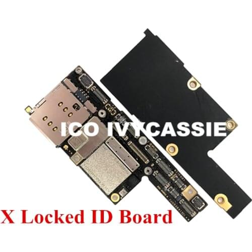 For iPhone X ID Board 64GB 256G Motherboard Top Bottom Layer Mainboard No Touch Locked Good Working After Change CPU Baseband
