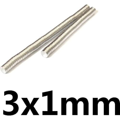 100/200/300/500/1000/2000Pcs 3x1 Mini Disc Magnets 3mm*1mm Neodymium N35 Magnet Dia 3x1mm Permanent NdFeB Super Strong Powerful