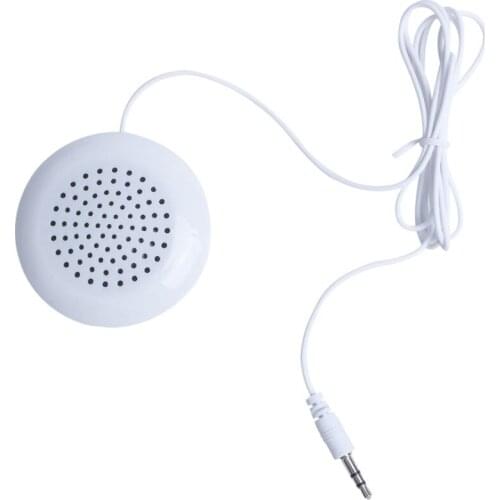 New 3.5mm Portable Mini Speaker Pad for MP3 MP4 CD iPod Phone White
