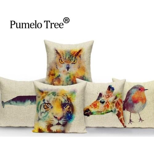 NEW Square colorful Home Cushion Decorative soft seat car Covers linen Octopus cool simple black suit cushion almohada N(333)