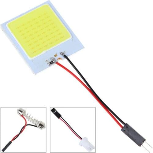 New 48 SMD COB LED 4W 12V White Light Car Interior Panel Lights Dome Lamp Bulb