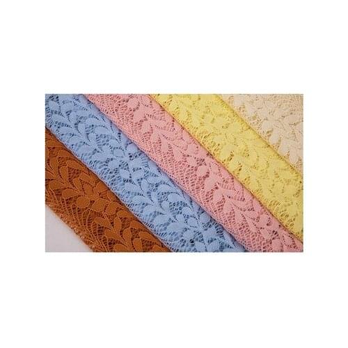 Polyamide elastic knitted jacquard lace fabric womens dress fashion knitted fabric