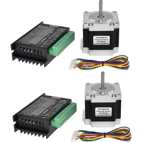 Nema 23 23HS5628 Stepper Motor 57 Motor 2.8A With TB6600 Stepper Motor Driver NEMA17 23 For CNC And 3D Printer Part Parts