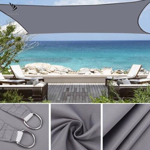Waterproof Rectangle Sun Shade Sails 98% UV Block Canopy Cover for Outdoor Patio Garden Beach Shelter Rooftop Screen Tent Awning