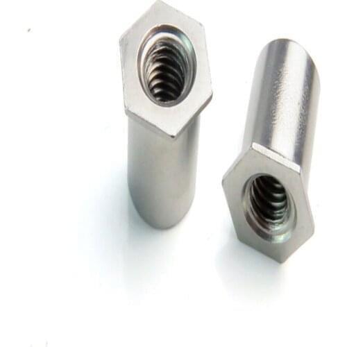 SOS-832-4/6/8/10/12/14/16/18/20/22/24/26/28/30/32/34 Thru-Hole Threaded Self-Clinching Standoffs ,Stainless Steel, Passivation