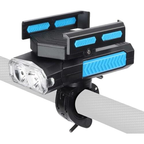 4000mAh Bicycle Light Horn Front Light Mobile Phone Holder Bike Charging Treasure With Light Mobile Phone Holder Fixing Bracket