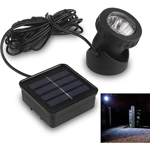 Waterproof 6 LED Underwater Solar Power Spot Light Outdoor Garden Lawn Lamp