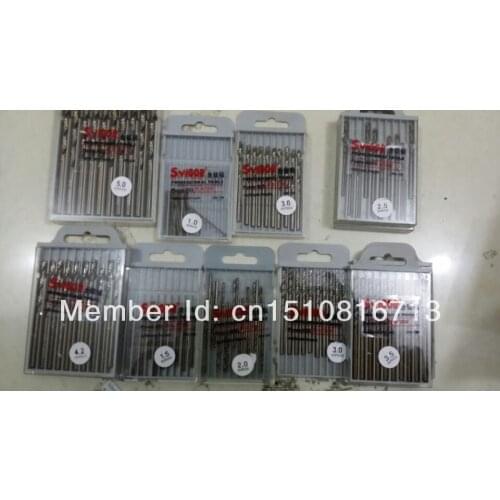 10pcs 3.2mm 0.13" HSS-Co M35 Straight Shank Twist Drill Bits For Stainless Steel