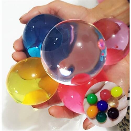 100Pcs/50pcs Big Hydrogel Balls Pearl Shaped Very Large 13-17mm Crystal Soil Water Beads Mud Grow Ball Wedding Decor