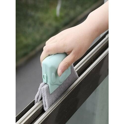2021 Creative Window Groove Cleaning Cloth Window Cleaning Brush Windows Slot Cleaner Brush Clean Window Slot Clean Tool