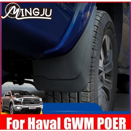 4Pcs Car Mudflaps Front Rear Mud Flap Mudguards Splash Guard Fender Flares For Great Wall Poer UTE 2019 2020 2021 Accessories