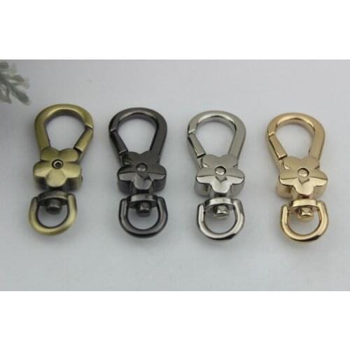 6 pcs/ lot Lovely flowers button clasp dog fat metal bag buckles jewelry clasp Luggage hardware accessories