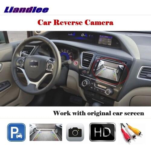 Auto Reverse Rear Camera For Honda Civic 2012 2013 2014 2015 HD CCD Backup Parking Camera Work with Car Factory Screen