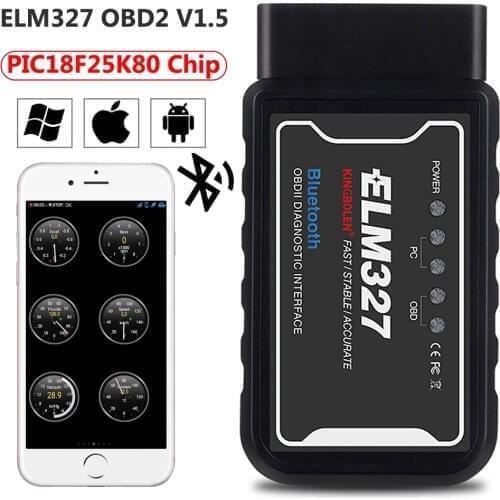 Bluetooth WIFI V1.5 ELM327 OBD2 Scanner PIC18F25K80 iphone Android Car Diagnostic Tool For Volkswagen Renault Skoda Hyundai KIA