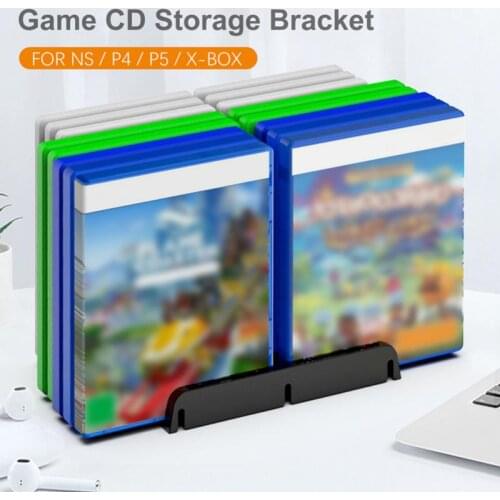 Game Card Box Discs Title Storage Stand Holder Practical Host Disc Storage Box Bracket For PS4 Slim Pro Game Console Supplies