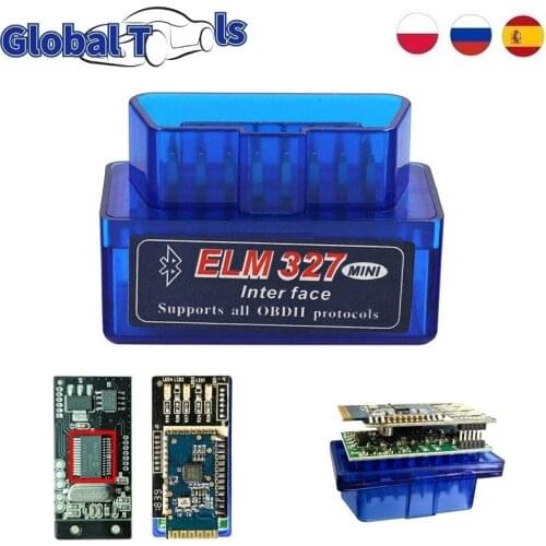 Double PCB Board V1.5 ELM 327 Bluetooth PIC18F25K80 V1.5 ELM327 OBD2 Code Scanner ELM 327 OBD2 Diagnostic Tool for Android/PC