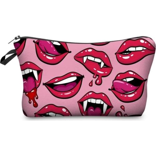 Cosmetic Bag Fashion Beauty Bag Travel Ladies Handbag Cute Clutch Bag Female Bag Lipstick Bag Multicolor Pattern Cosmetic Bag