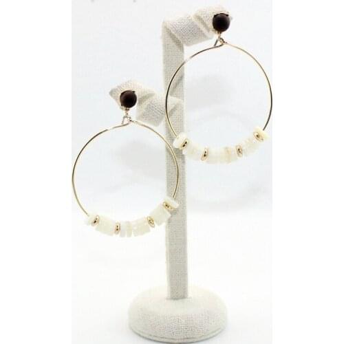 Fashion Shell Large Hoop Earring wholesale