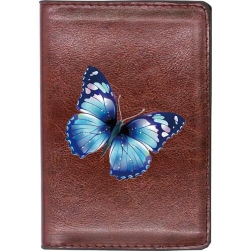New Arrivals Beautiful Butterfly Printing Travel Passport Cover ID Credit Card Holder Case