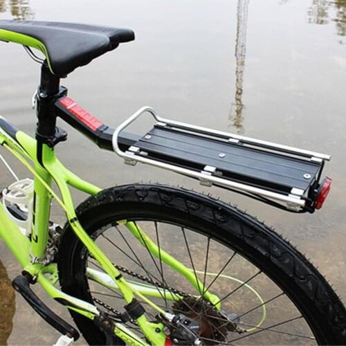 Bearing 30KG, Bicycle Carrier Bike Luggage Cargo Rear Rack, Aluminum Shelf Saddlebags Holder Stand Fit For Rods Under 33mm