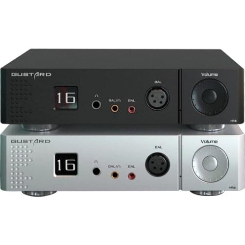 R-75 GUSTARD H16 Pre Amplifier Headphone Amplifier High Resolution OLED Display XLR/RCA Balanced Pre Amplifier