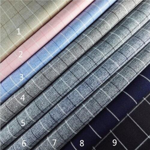 Twill Fabric Polyester Elastic Fabric Women Dress Business Suit Pants Coat Fabric DIY Handmade Width 1.5m*Length 1m