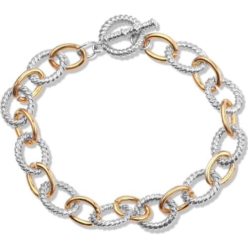 Charm Twisted Circle Bracelets & Bangles For Women Newest Multilayer Round Link Chain Ladies Bracelet Trendy Jewelry