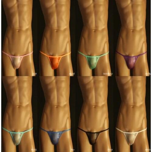 Acebal Cers Sexy Mens Thongs Open Mesh Transparent Mini Micro G-String Mens Underwear Revealed Rooster Gay XXL XL L M