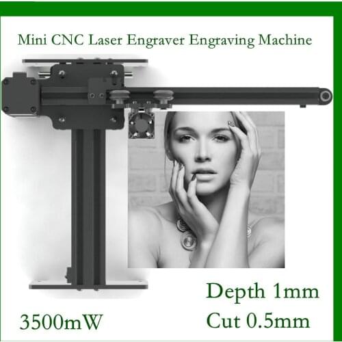 3500mw High Speed mini CNC Laser Engraver Engraving Machine for Metal /Wood Router/Paper Cutter/Desktop Cutter