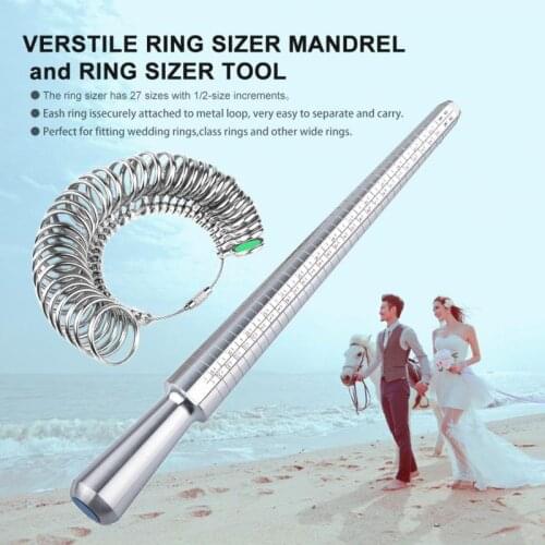 Jewellery Tools Ring Size Mandrel Stick Finger Gauge Ring Sizer Measuring Jewelry Tool Set Ring Size Fashion Jewellery Tools