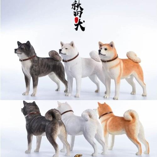 1/6 Mr.Z JXK Japanese Akita Inu Pet Dog Model Simulation Model Childrens Toy Gift Collection Home Desk Decoration