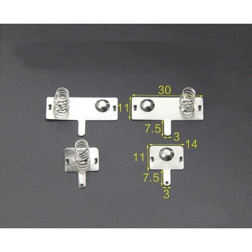 11*14/30MM AA Battery Box Positive and Negative Monopole Battery Sheet Spring Contact Sheet 100set