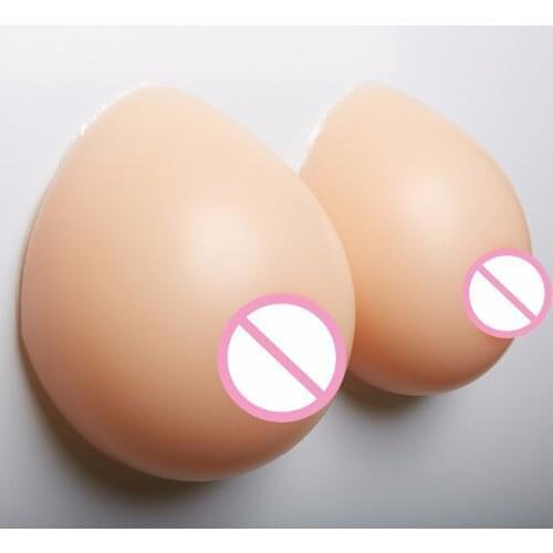 2800g/pair GG cup Realistic Breast Form Fake Breasts Drag Queen Sissy Silicone Boobs Teardrop Large Breast Forms Full Silicone