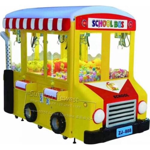 6 Players NYST School Bus Amusement Device Coin Operated Arcade Game Machine Catch Gift Toys Cranes Claw Machine For Malls
